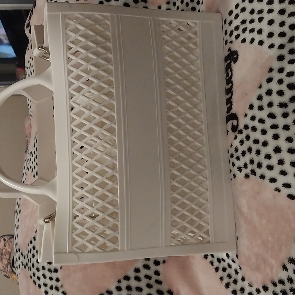 Elegant White Jelly Tote Bag